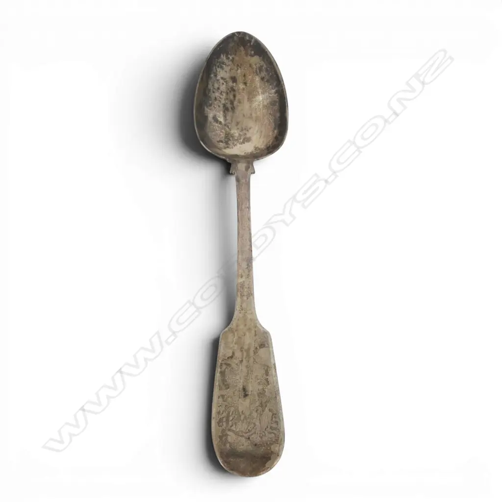 Edinburgh 1847 SILVER TABLE SPOON Fiddle pattern 71gms Image 1++
