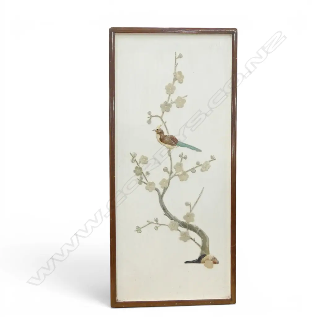 ORIENTAL WOOD PANEL MoP ARTWORK 610x280mm Image 1++