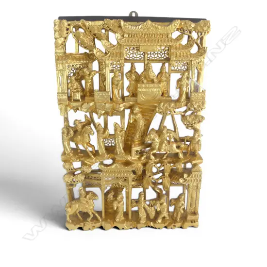 CARVED CHINESE PANEL 480x310mm