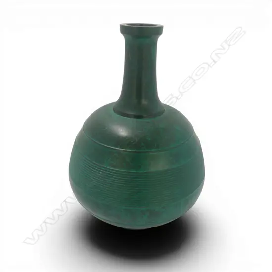 VINTAGE JAPANESE BRONZE VASE by MASTER ARTIST HASUDA SHUGORO (1915-2010), H.230mm, signature to base