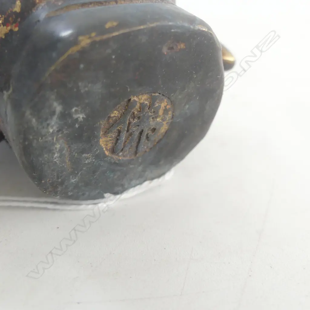 ORIENTAL GILT METAL BUDDHA HEAD H.155mm Image 1++
