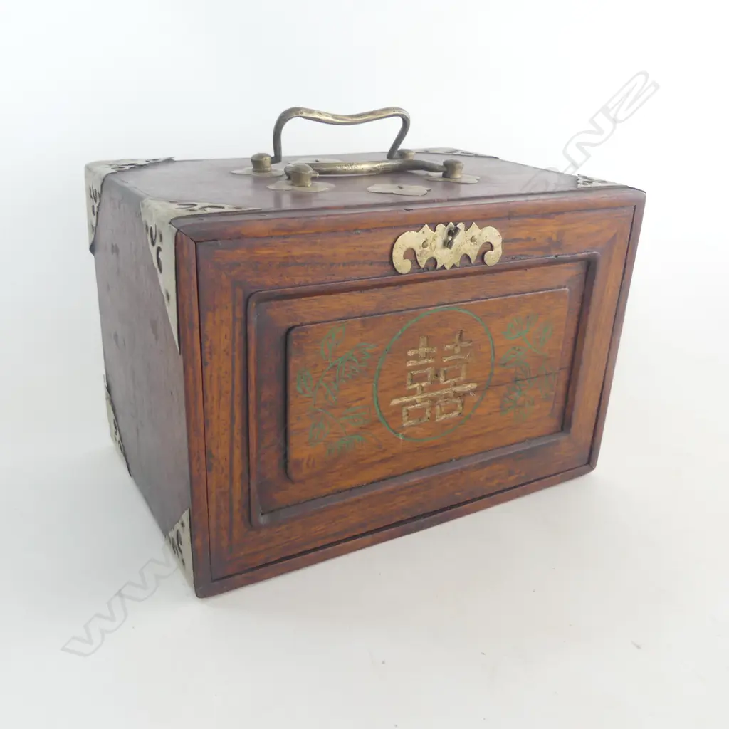 ANTIQUE CHINESE MAH JONG SET W.235mm... Image 1++