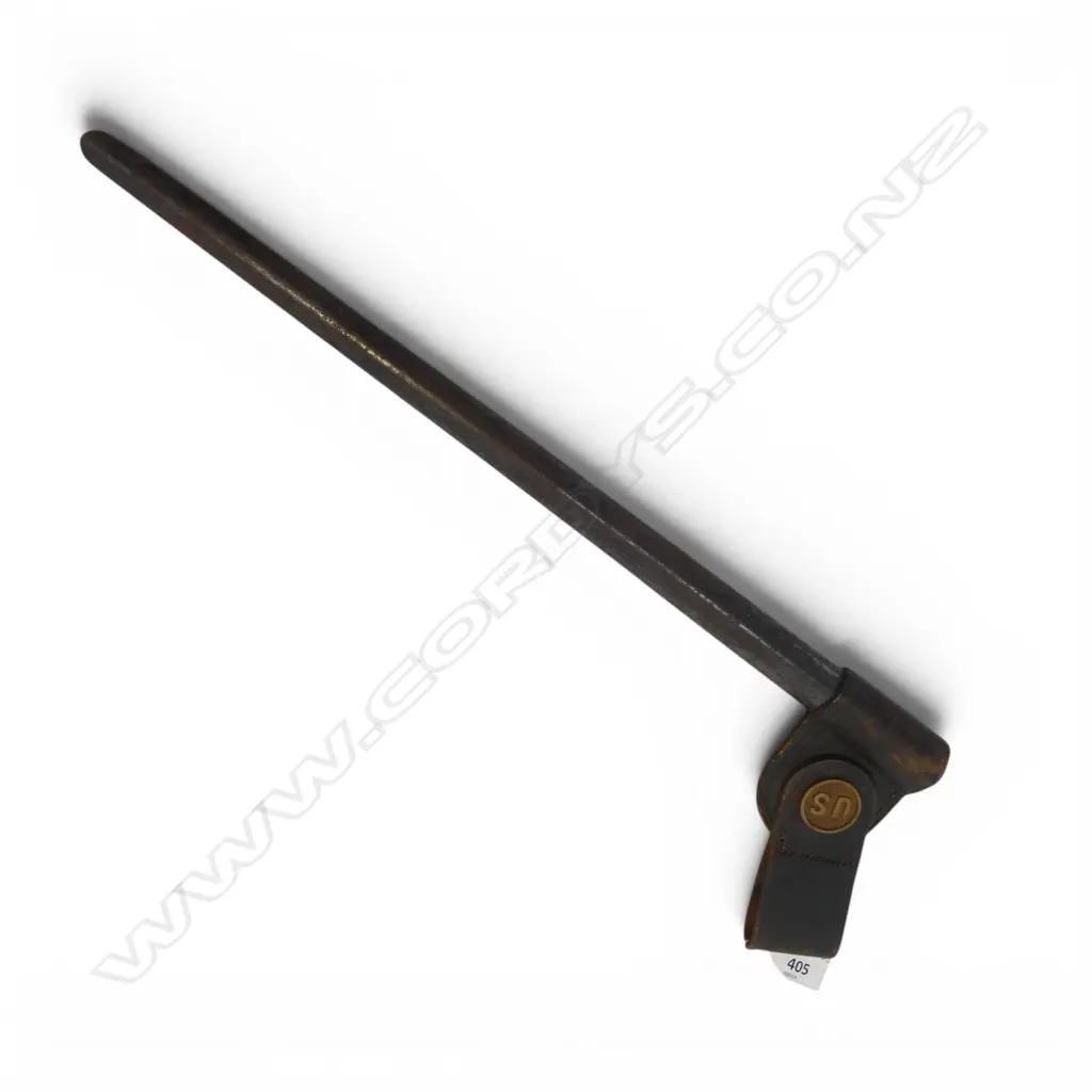 U.S. Model 1873 Springfield SCABBARD for a 'Trapdoor' bayonet. No bayonet. With leather FROG Image 1++