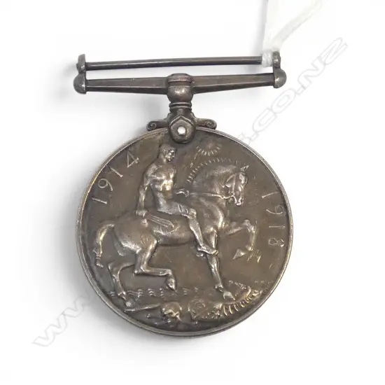 BRITISH WAR MEDAL WW1 to 15420 RFL.M.  F.N. ROWE. NZEF