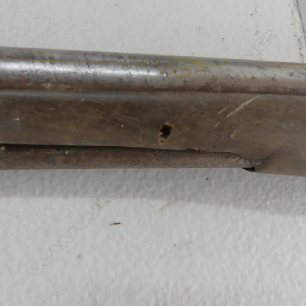 19thC ALGERIAN KABYLE STYLE MUSKET convert from flintlock to percussion cap bone inlay. Cap end coming loose Image 1++
