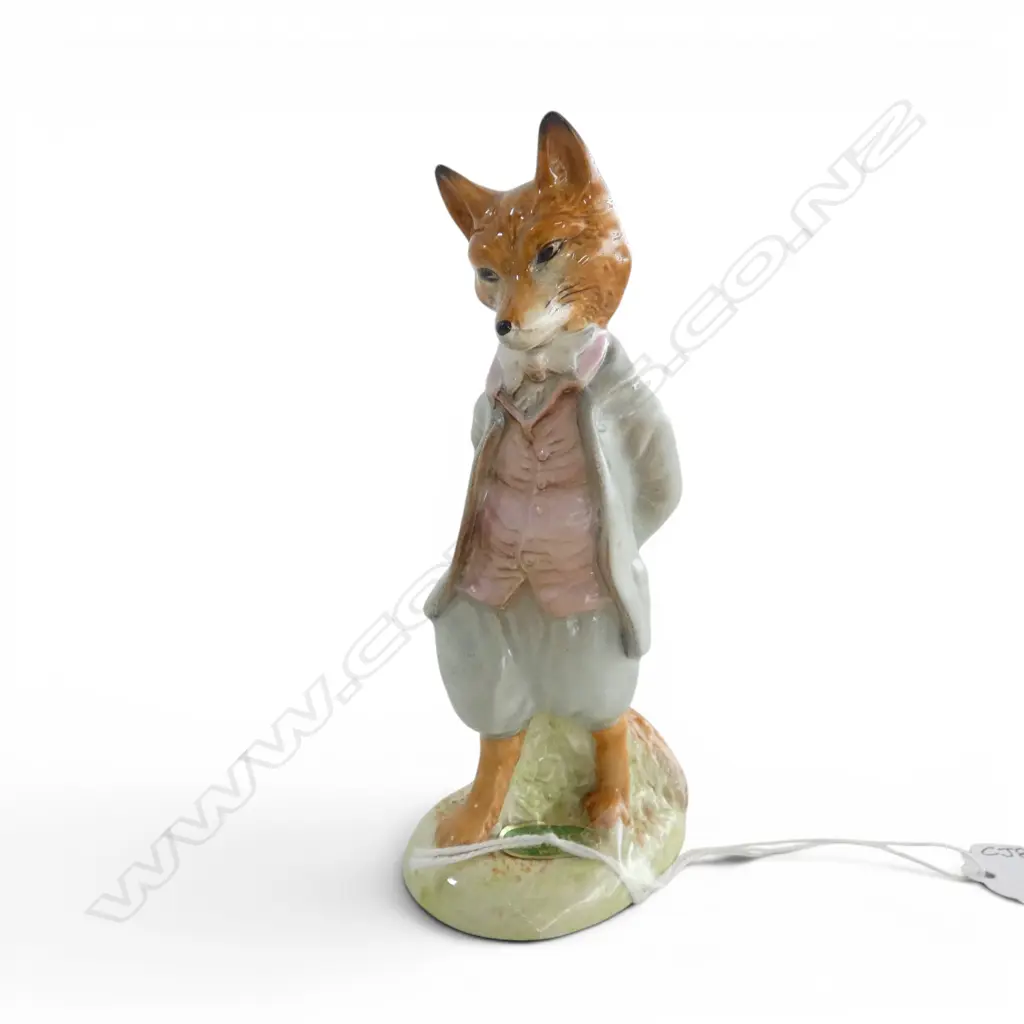 BESWICK BEATRIX POTTER 'FOXY', gold backstamp 1948-1972, H.127mm Image 1++