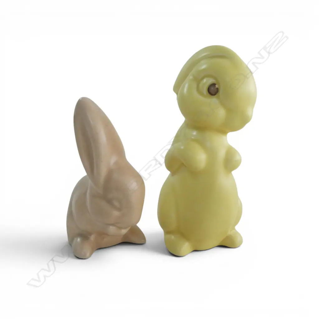 TWO VINTAGE SYLVAC BUNNY FIGURINES,  Image 1++