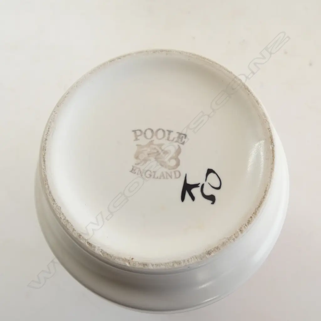 POOLE PLATE & VASE Dia.255mm Image 1++