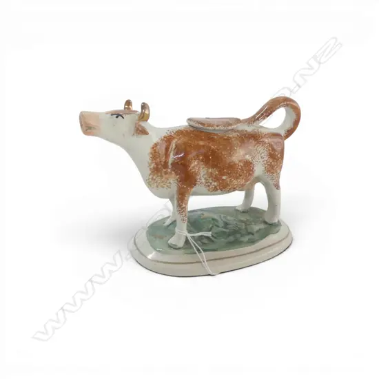 OLD ENGLISH COW CREAMER small chips to rim L.170mm