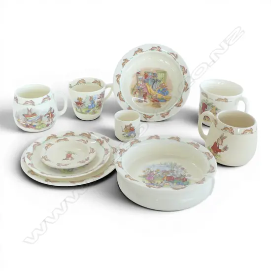 10 PCES OF ROYAL DOULTON 'BUNNYKINS' Dia.160mm