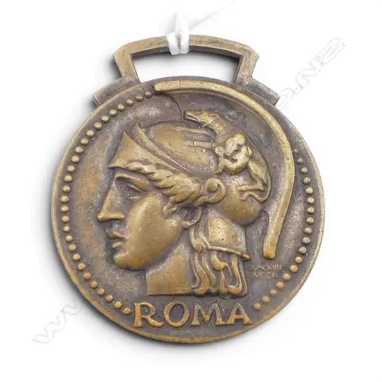 BRONZE ADVANTA AVANGUARDISTI ALL'ESTERO MEDAL DATED ROMA 1933