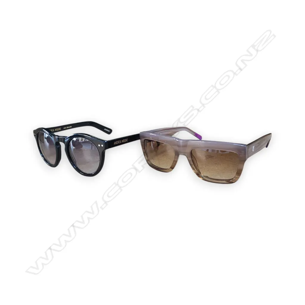 TWO CASED SUNGLASSES, ANDREA MOORE AND TRELISE Image 1++