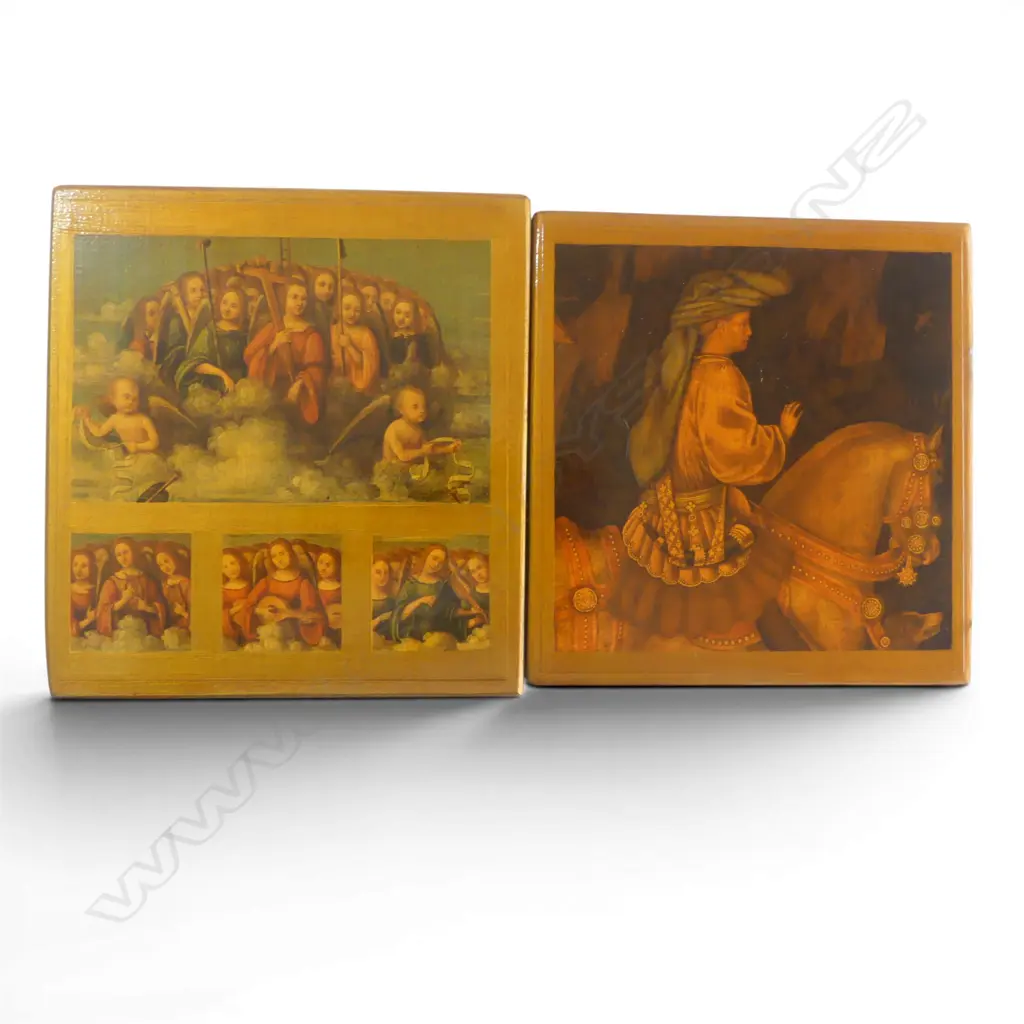 PR OF ICON STYLE PICTURES ON WOOD H170 W160MM Image 1++