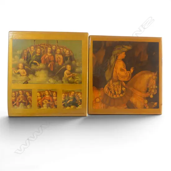 PR OF ICON STYLE PICTURES ON WOOD H170 W160MM