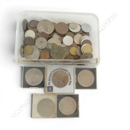 SMALL COIN COLLECTION NZ & WORLD COINS