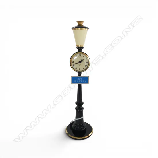 JAEGER-LECOULTRE 'RUE DE LA PAIX' LAMP POST CLOCK H.275mm