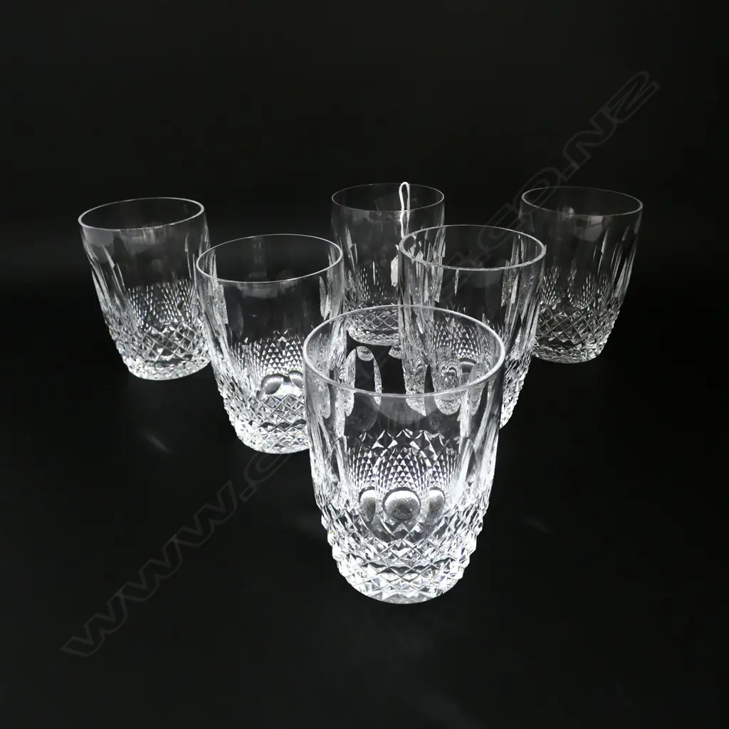 6 WATERFORD CRYSTAL TUMBLERS H.115mm Image 1++