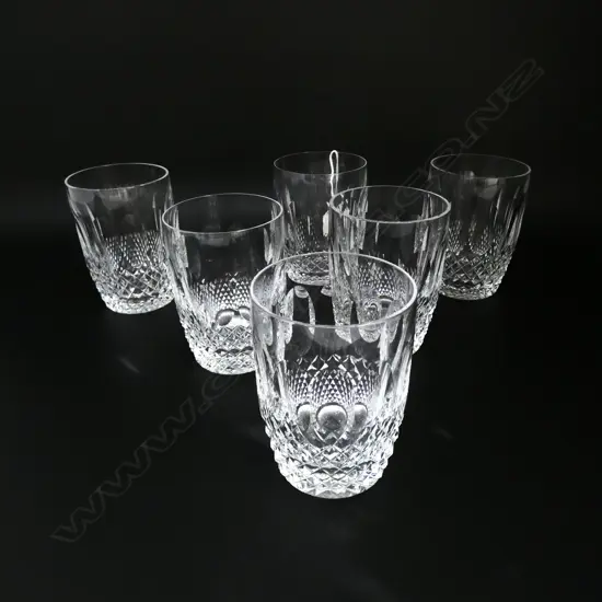 6 WATERFORD CRYSTAL TUMBLERS H.115mm