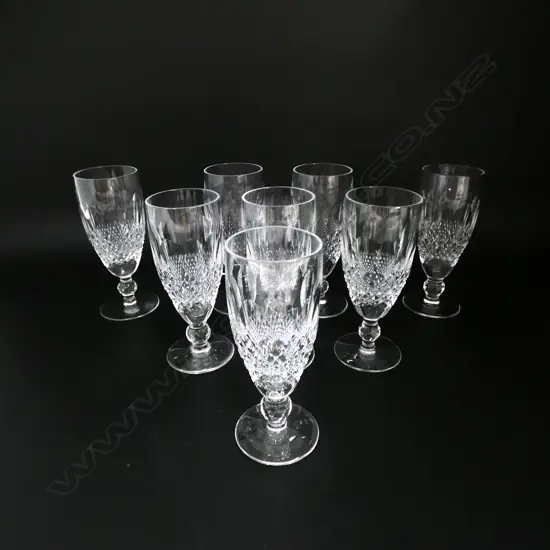 8 WATERFORD CRYSTAL FLUTES H.155mm