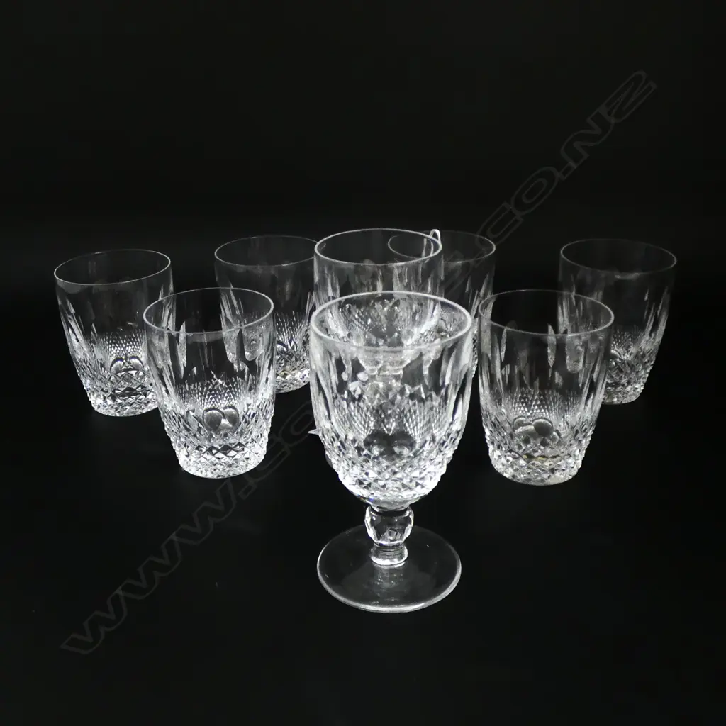 6 WATERFORD CRYSTAL TUMBLERS + 2 GLASSES  Image 1++