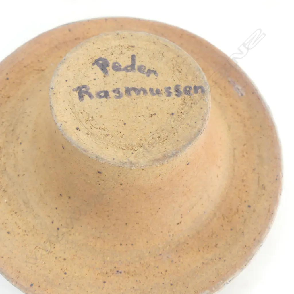 RASMUSSEN STUDIO POTTERY BOWL DIA180MM SALT PIG BYJOHN BARRY H & WOOD FIRED BEAKER H140MM Image 1++