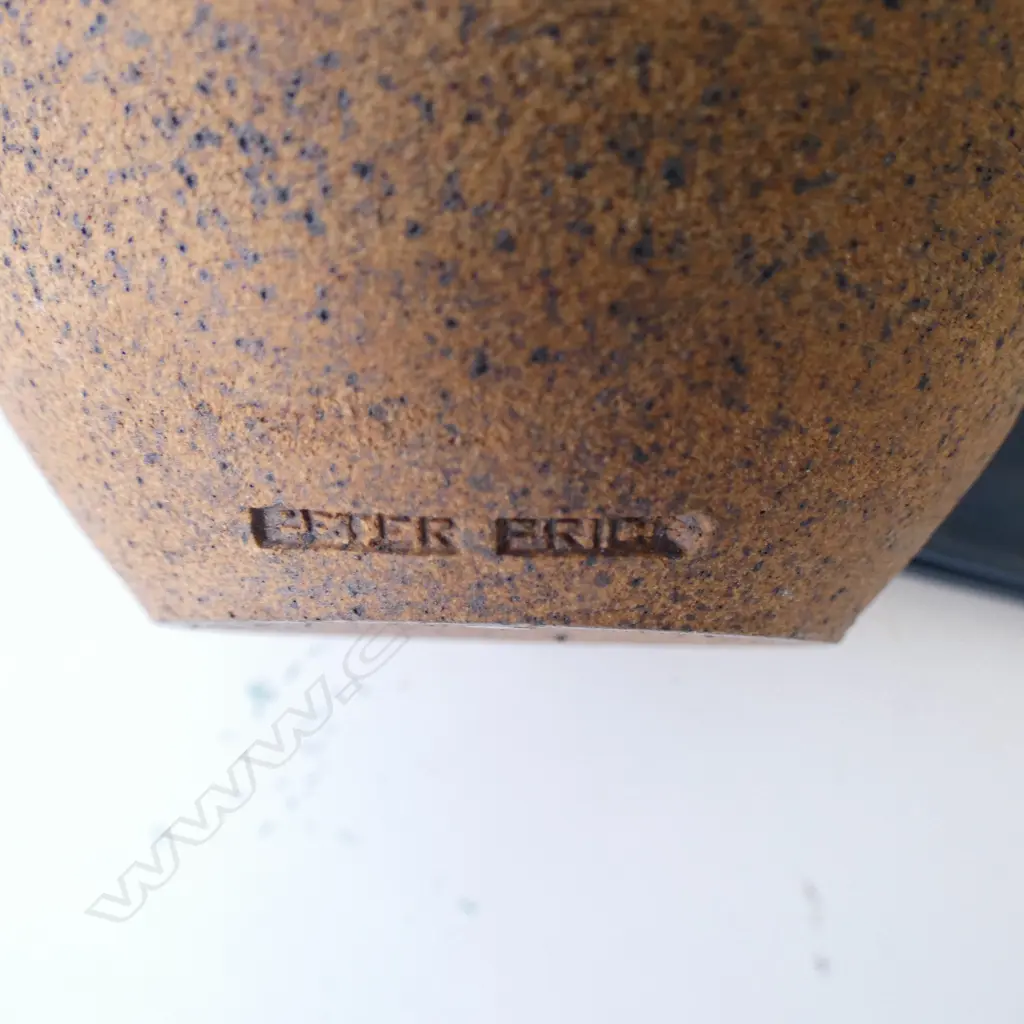 PETER COLLIS VASE + PETER PRICE STUDIO POTTERY VASE H.230mm Image 1++