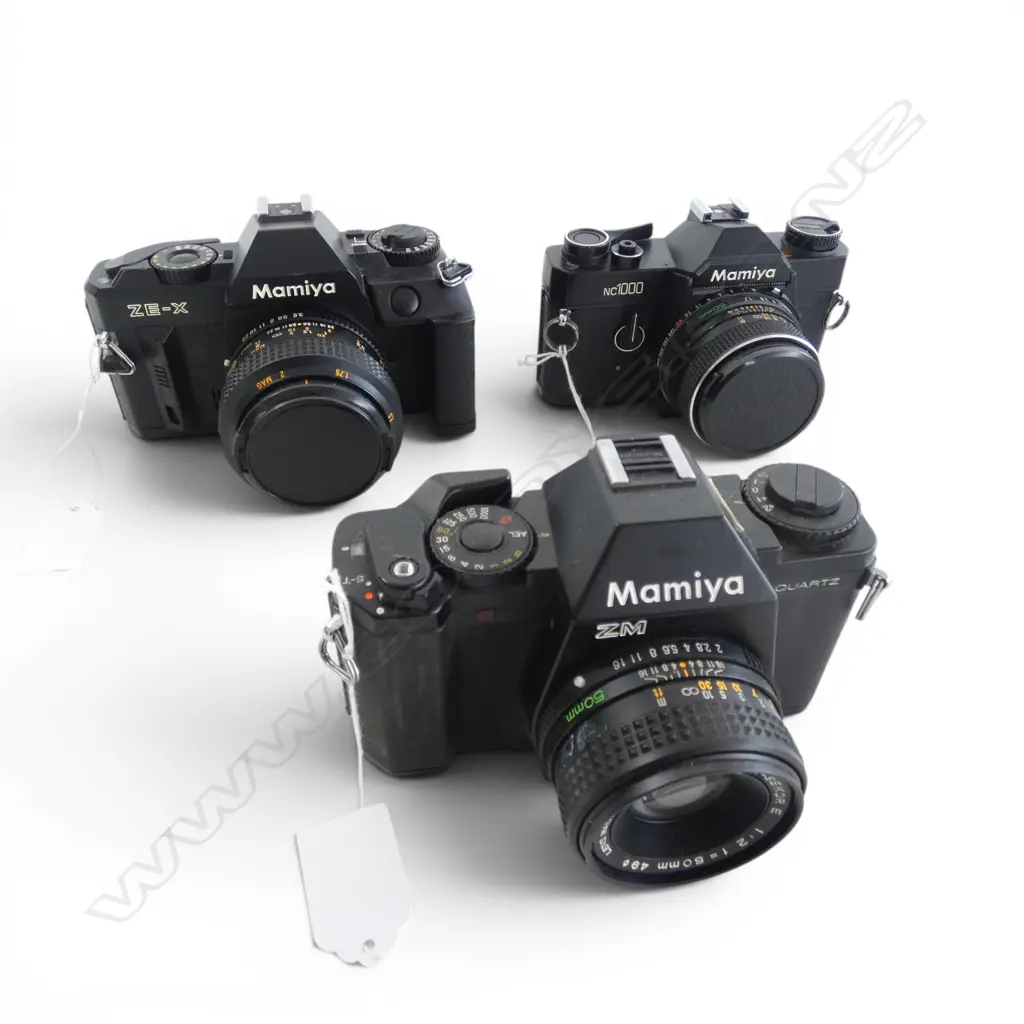 3 MAMIYA CAMERAS; ZM, NC1000, ZE-X Image 1++