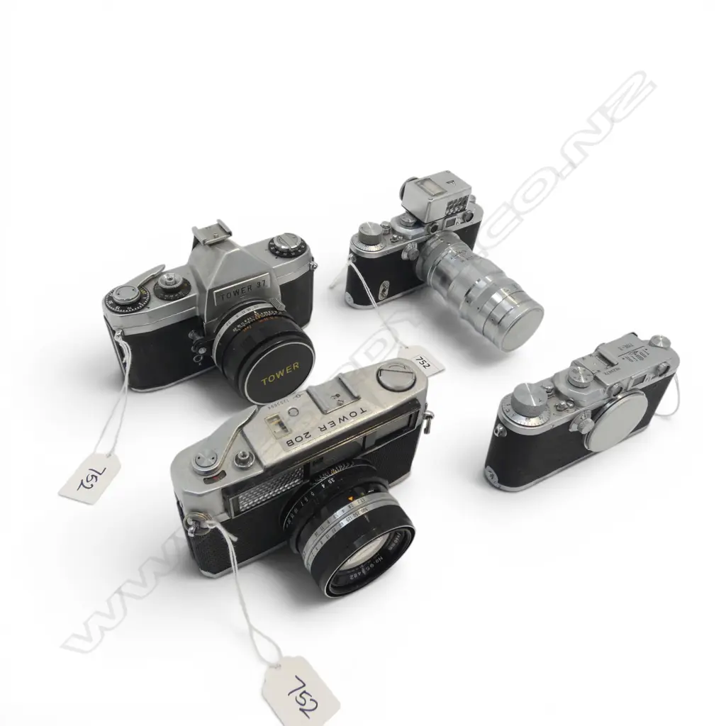 4 VINTAGE TOWER CAMERAS; 20B, 37, TYPE 3, OTHER Image 1++