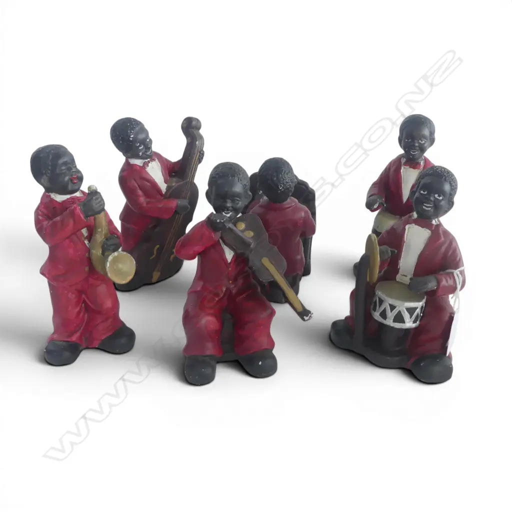 BAND OF 6 MUSICIAN ORNAMENTS H.160mm Image 1++