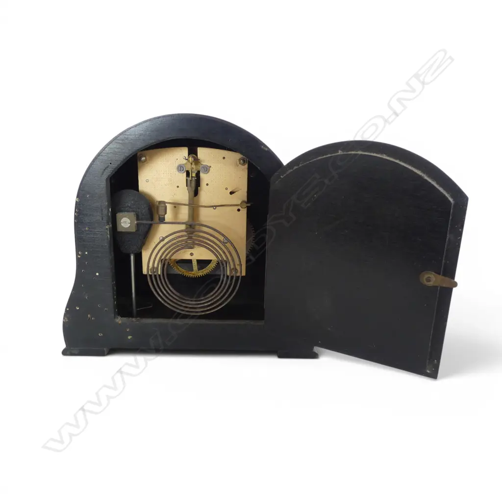 VINTAGE OAK MANTEL CLOCK H.200mm Image 1++