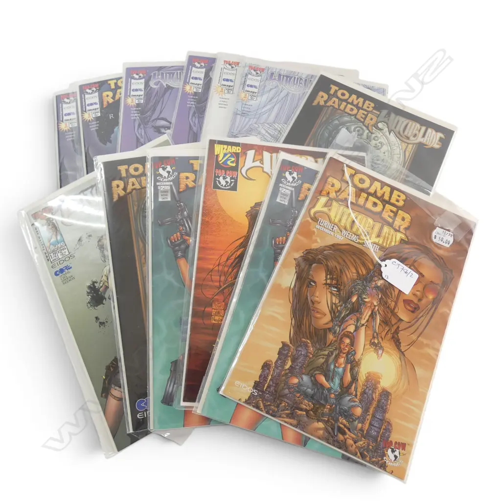 13 TOMB RAIDER WITCHBLADE COMICS Image 1++