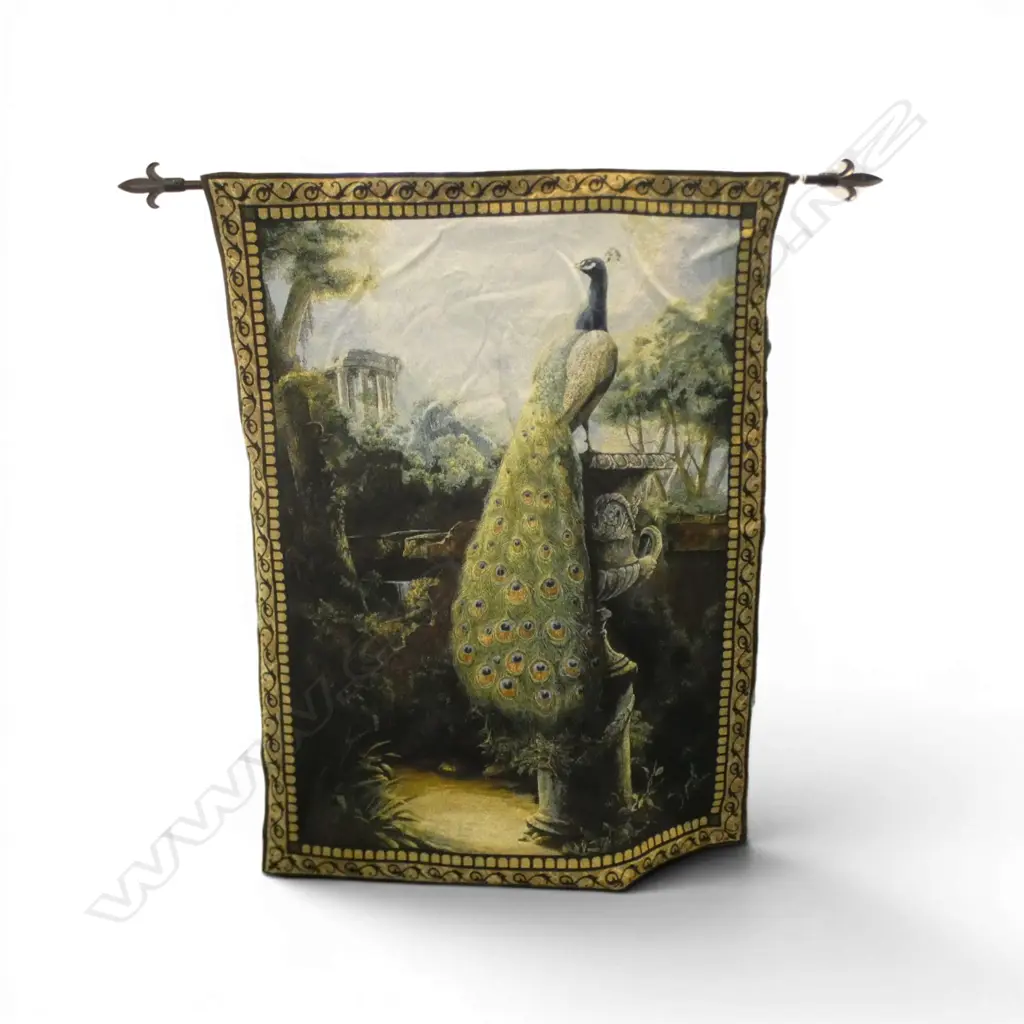 HANGING PEACOCK TAPESTRY 1400x1000mm Image 1++