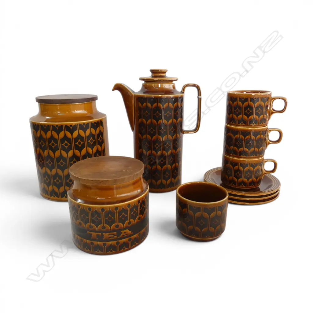 10 PCES HORNSEA 'HEIRLOOM' INCL. COFFEE POT H.245mm Image 1++