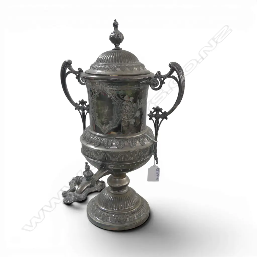 ENGLISH SHEFFIELD PLATE SAMOVAR TEA URN H.390mm Image 1++