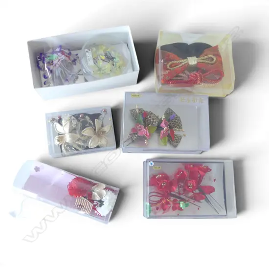 COLLECTION 7 JAPANESE AS NEW HAIR ACCESSORY ADORNMENTS for formal kimono dress