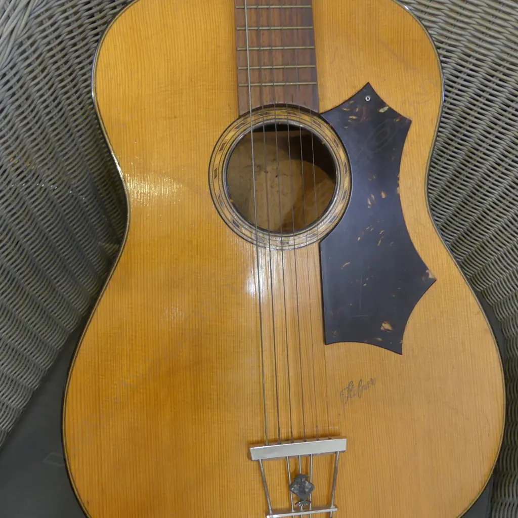 VINTAGE HOFNER 486 ACOUSTIC GUITAR (1 PEG MISSING) L.970mm Image 1++