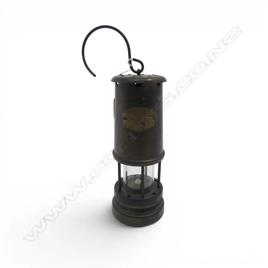 MINERS LAMP 'ASHINGTON COLLIERY' H.220mm Image 1++