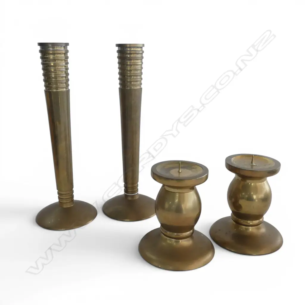 2 PRS BRASS CANDLESTICKS H.300mm Image 1++
