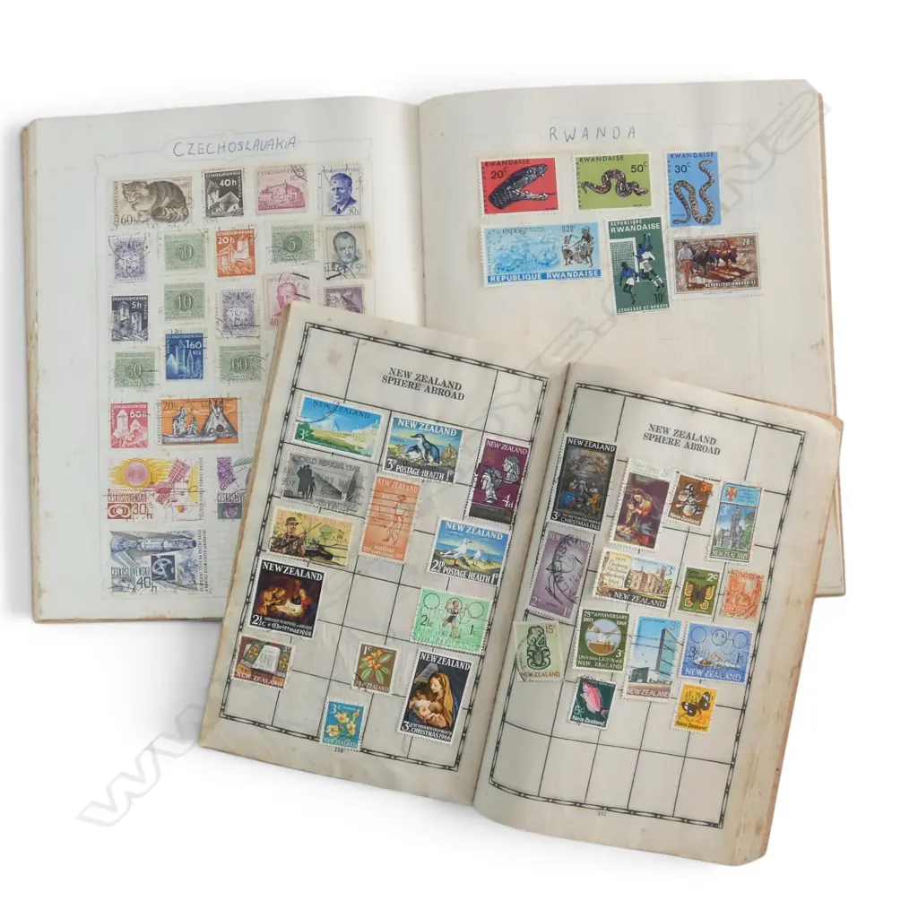 2 STAMP ALBUMS Image 1++