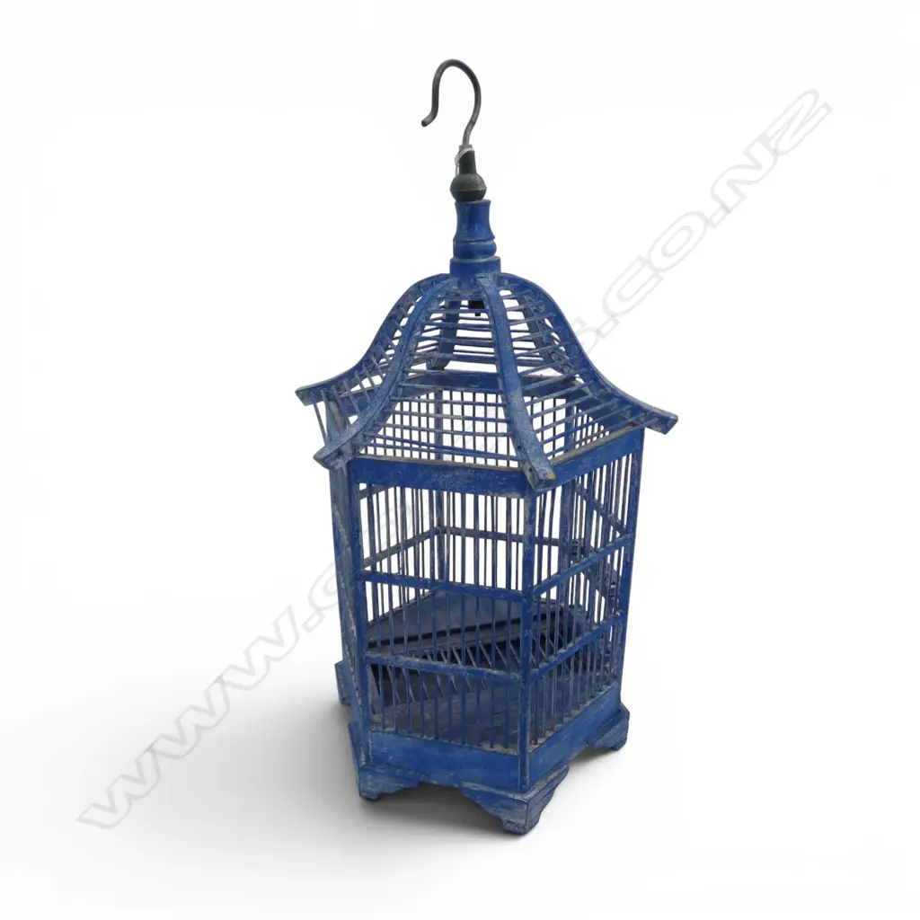 BLUE BIRDCAGE H.460mm Image 1++