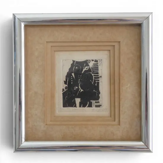 Henryk Szydlowski, Czarodziey, etching, ed. 3/12, 60 x 50mm