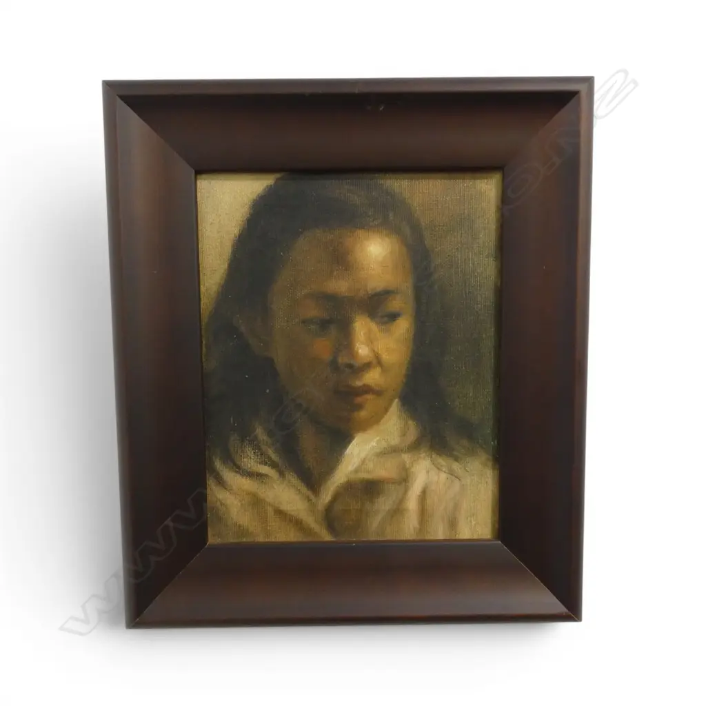 ARTIST UNKNOWN, PORTRAIT, OIL ON CANVAS, 235x190mm Image 1++