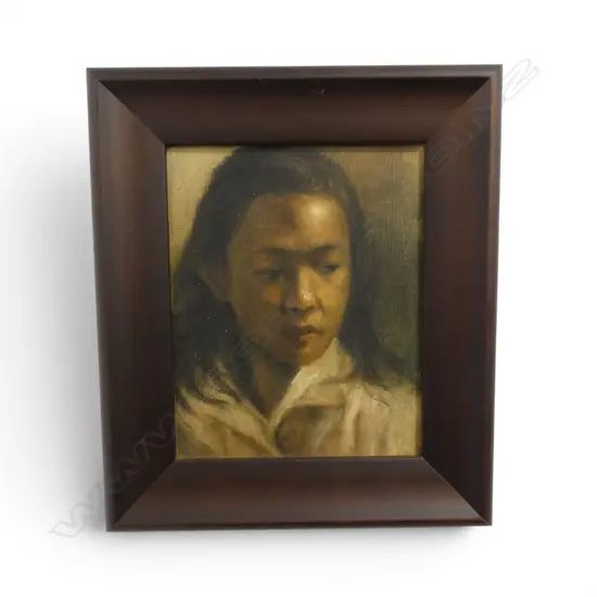 ARTIST UNKNOWN, PORTRAIT, OIL ON CANVAS, 235x190mm