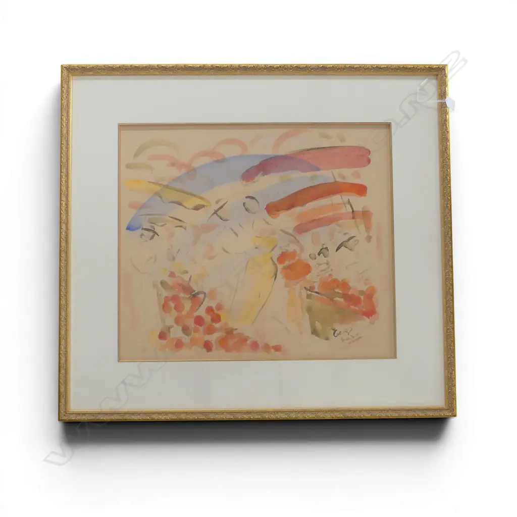 GEORGES NASRI (FRENCH b.1948), ABSTRACT WC, SIGNED & DATED 2003 480x555mm Image 1++