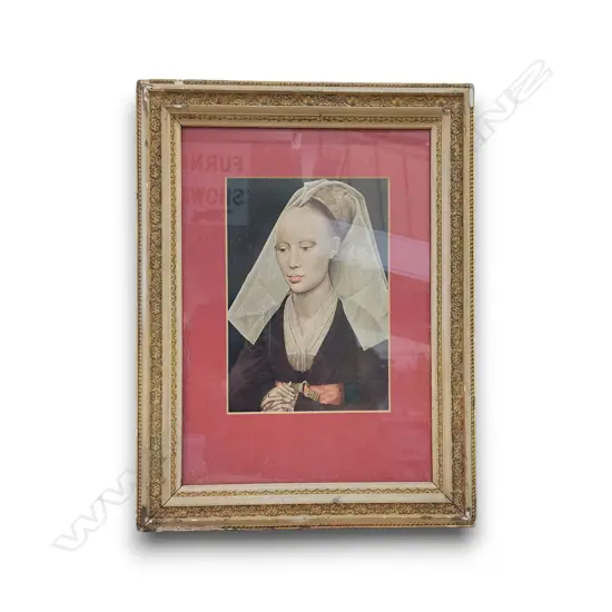 FRAMED PRINT OF THE "PORTRAIT OF A LADY” PAINTING