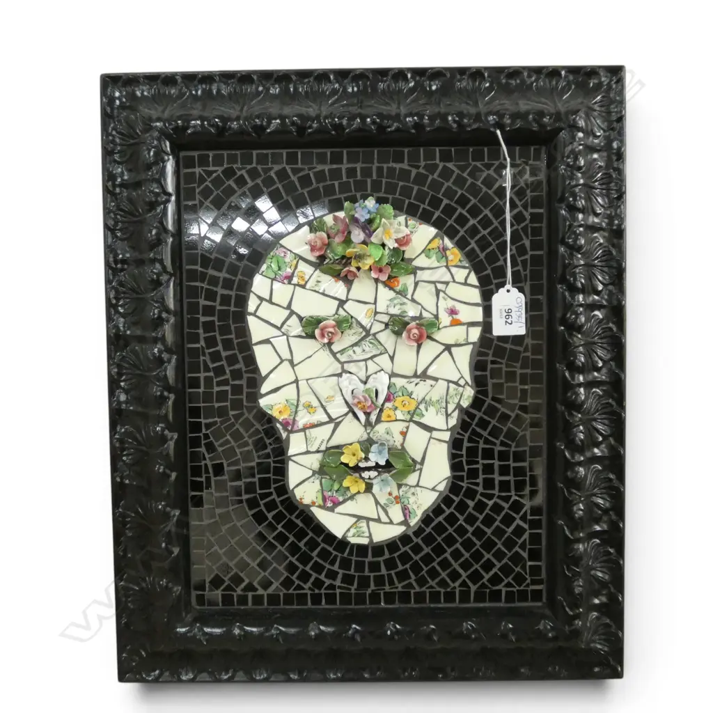 FRITH JENKINS, SKULL MOSAIC 345x270mm (475x400mm) Image 1++