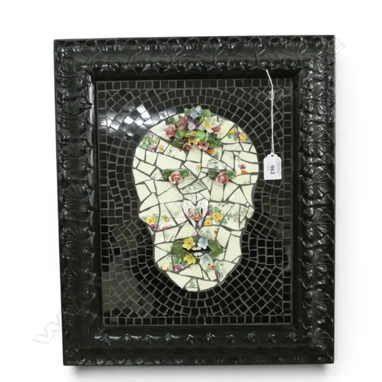 FRITH JENKINS, SKULL MOSAIC 345x270mm (475x400mm)