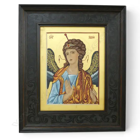 FRITH JENKINS, RUSSIAN ICON, EGG TEMPERA w. GOLD LEAF, 285x220mm