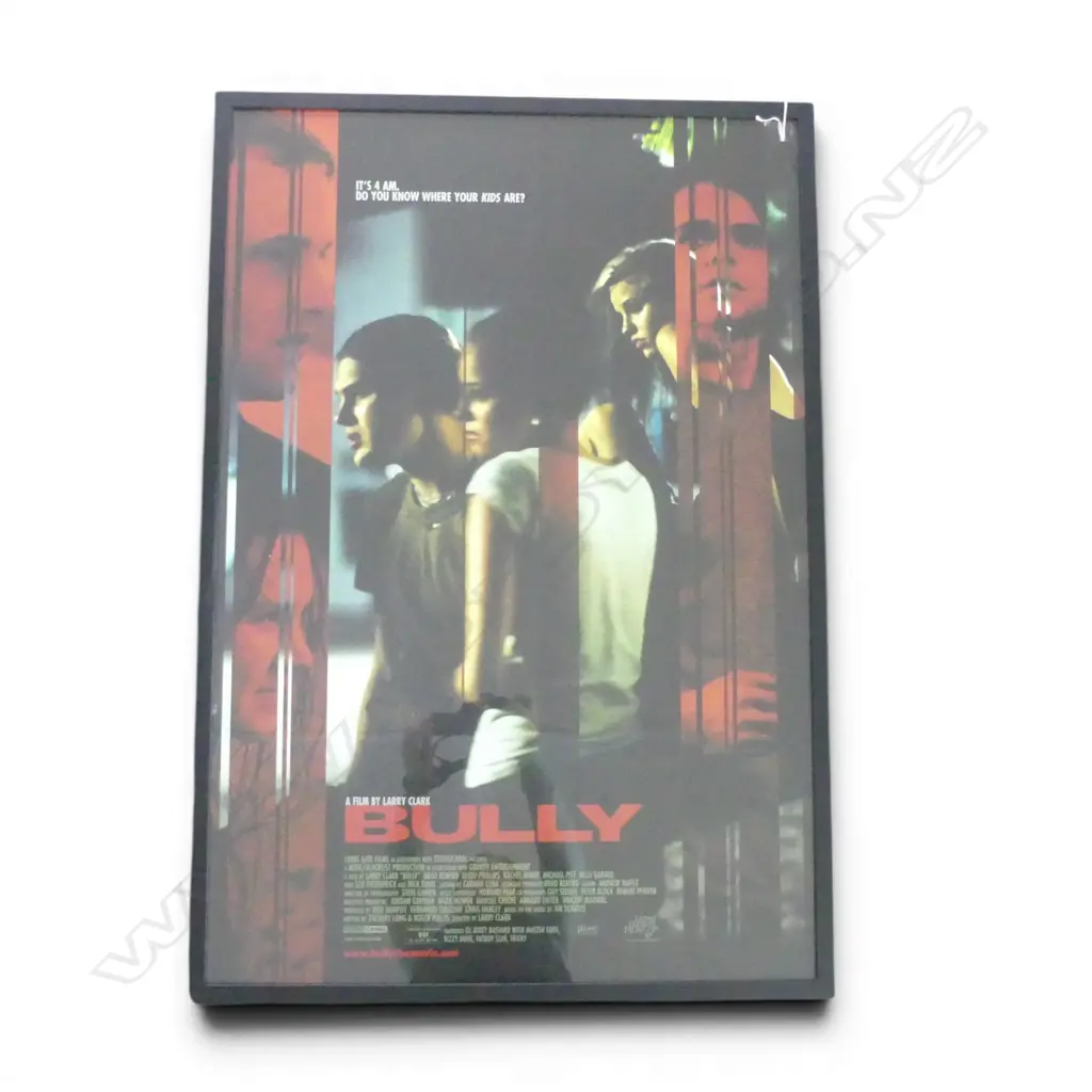 'BULLY' FRAMED SINGLE SHEET MOVIE POSTER 2001 STUDIO CANAL FRANCE 1000 X 670MM Image 1++