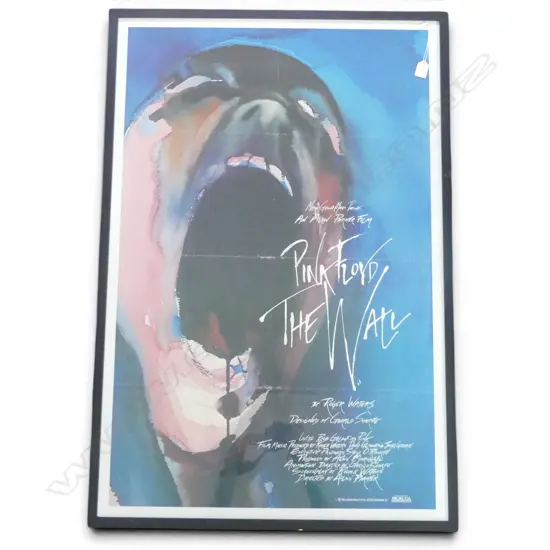 PINK FLOYD 'THE WALL'  FRAMED MOVIE POSTER 1972 METRO GOLDWYN -MAYER FILM, 1025 X670MM (FOLD CREASES)